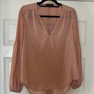 Women's Pink Blouse with Speckled Pattern